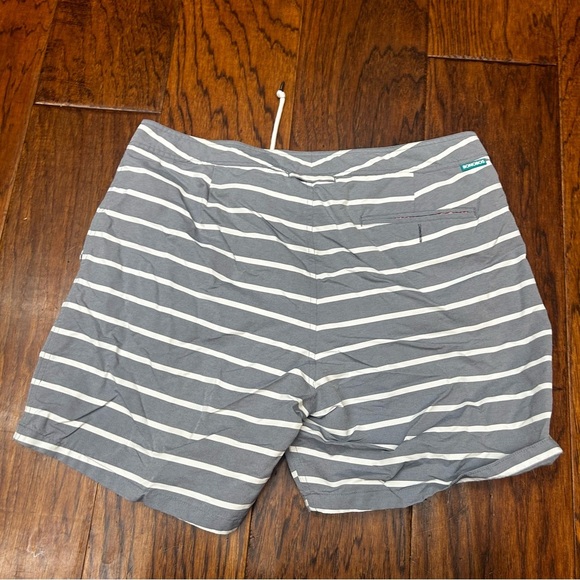 Bonobos Gray and White Striped Swim Trunks - Picture 2 of 6